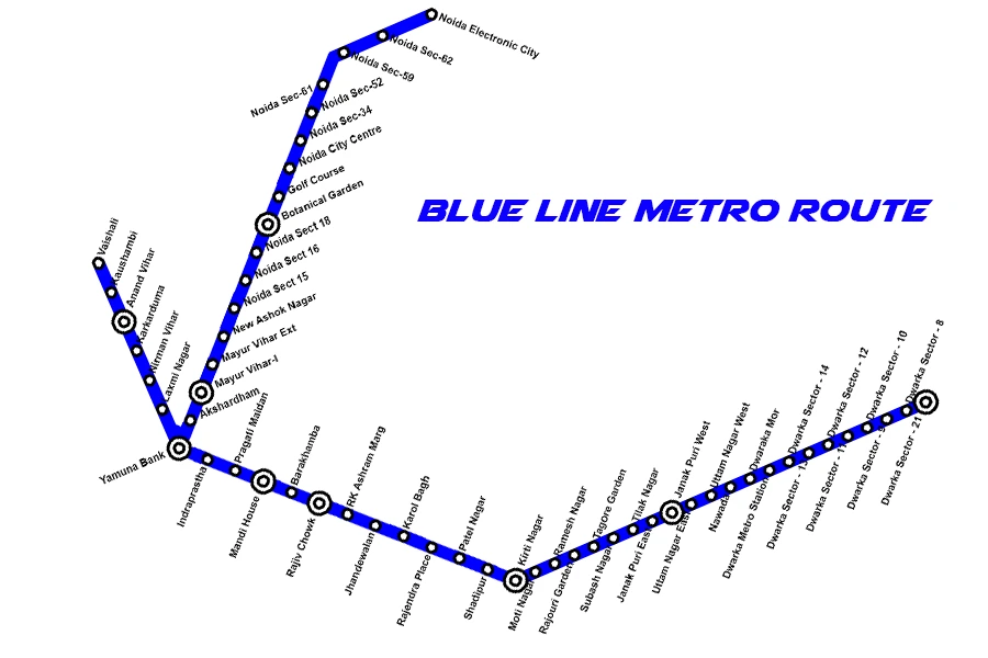 blue line metro route