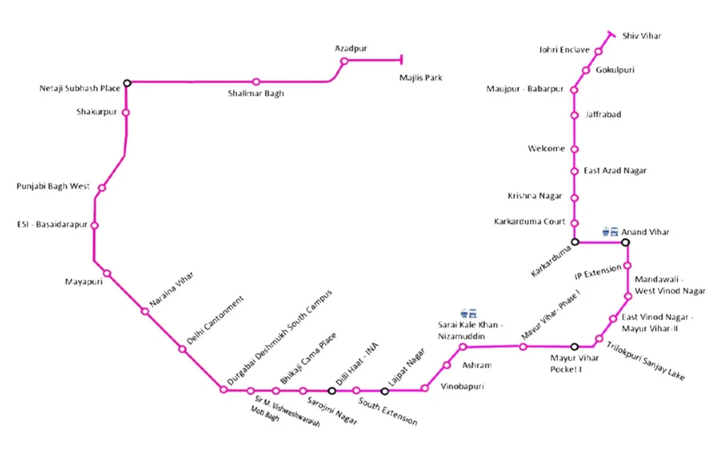 pink line metro station