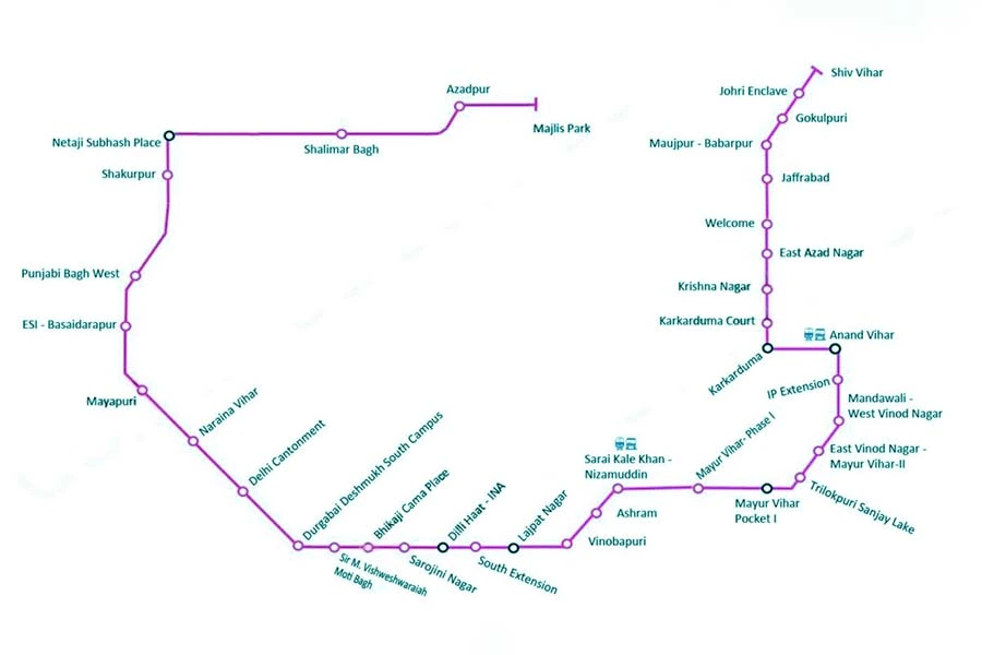 pink line metro